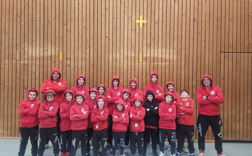 Die SVD-Jugendgang beim letzten Kampf in Baienfurt